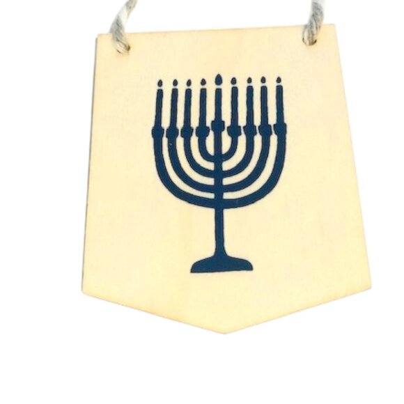 Happy Hanukkah Banner Indoor Outdoor  Holiday Decor - Picture 4 of 5